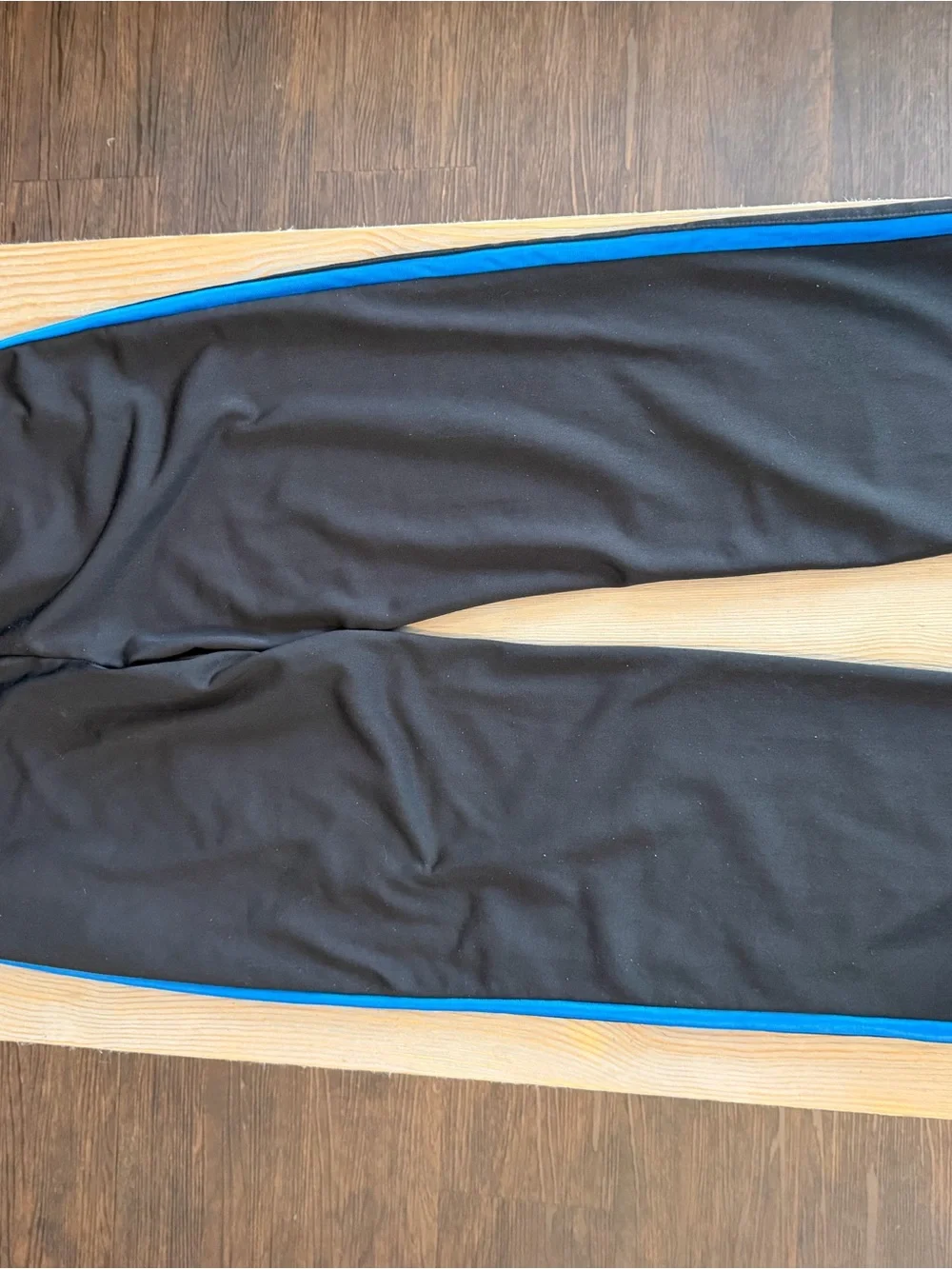 New Balance Black Joggers with Blue Side Stripes